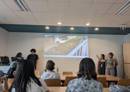 Figure 5: Photograph of students presenting on Topic 6